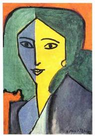 Henri Matisse fauvistaren Lidia Detectorskararen erretratua (1947). Ermitage museoa, San Petersburgo .<br><br>